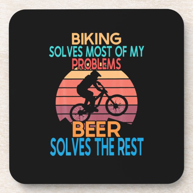 Dessous-de-verre Bière Et Vélo Anniversaire (Devant)