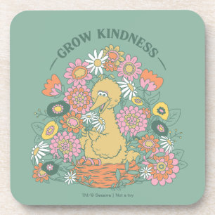 Dessous-de-verre Big Bird Grow Kindness Floral Graphic
