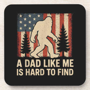 Dessous-de-verre Bigfoot Patriotique Un Papa Comme Moi Est Dur à Tr