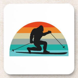 Dessous-de-verre Bigfoot Telemark Ski Arc-en-ciel