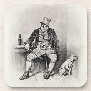 Dessous-de-verre Bill Sykes et son chien, de 'Charles Dickens : UN