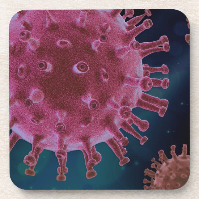 Dessous-de-verre Biologie du virus covid (Devant)