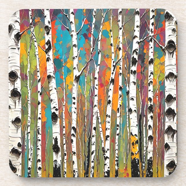 Dessous-de-verre Birch Woods Thunder_Cove (Devant)