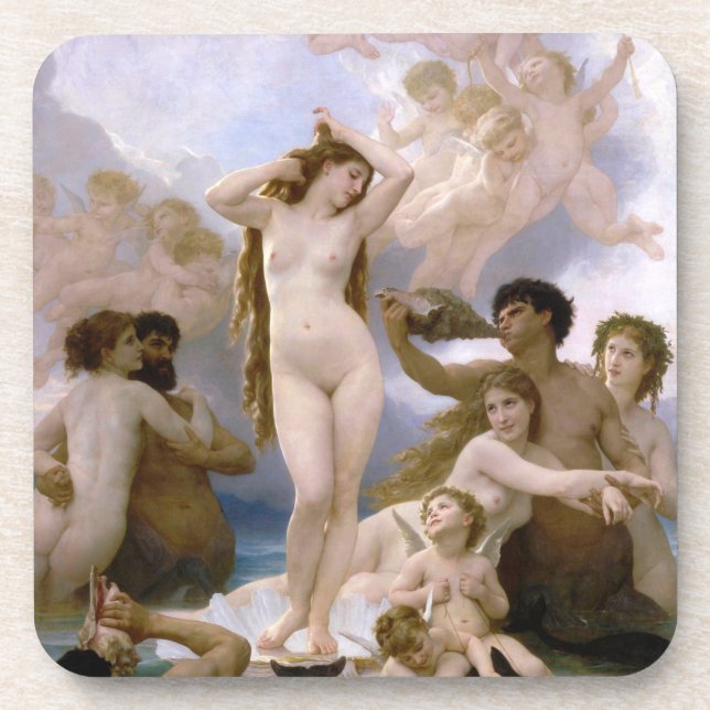 Dessous-de-verre Birth of Venus by William-Adolphe Bouguereau (Devant)