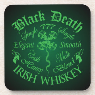 Dessous-de-verre Black Death 777 - Honey Irish Whiskey