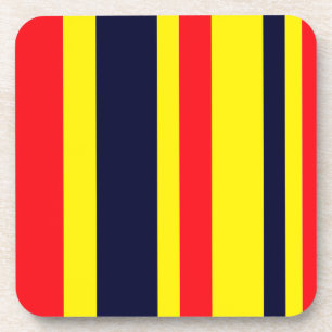 Dessous-de-verre Blancs, Bleus Et Rouges