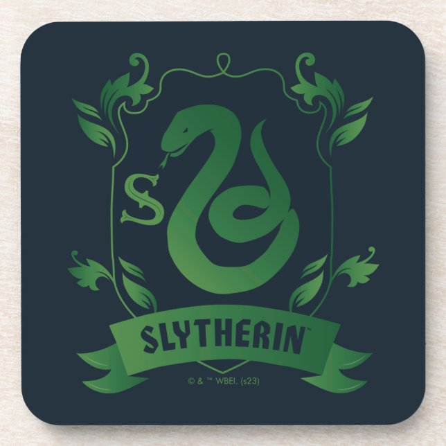 Dessous-de-verre Blason de la maison SLYTHERIN™ orné (Devant)