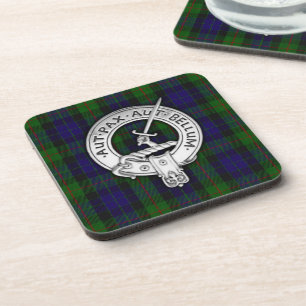 Dessous-de-verre Blason et tartan du clan Gunn