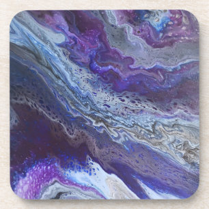 Dessous-de-verre Bleu céleste et abstrait violet