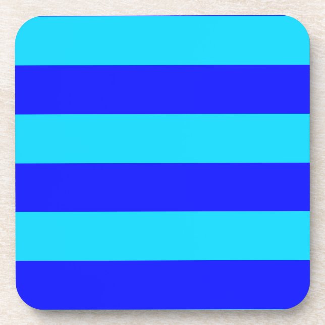 Dessous-de-verre Bleu clair et Bleu foncé (Devant)