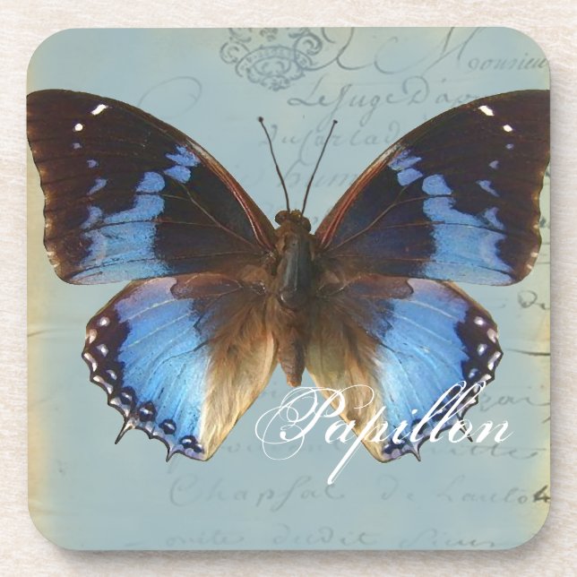 Dessous-de-verre Bleu de Papillon (Devant)