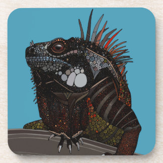 Dessous-de-verre bleu iguane