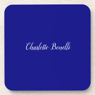 Dessous-de-verre Bleu marin minimaliste professionnel