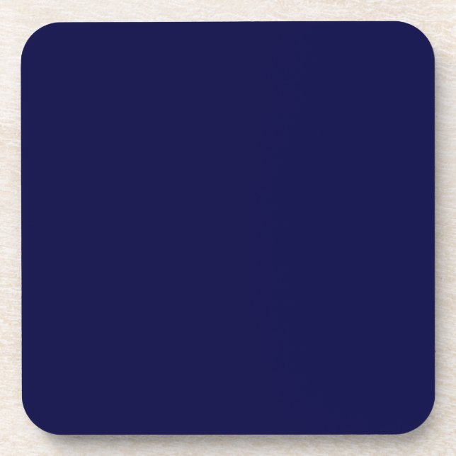 Dessous-de-verre Bleu marine uni (Devant)
