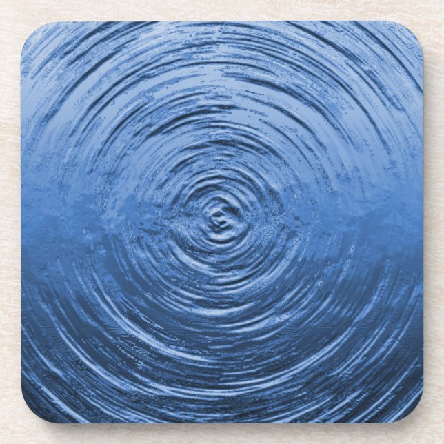 Dessous-de-verre Bleu onduleur (Devant)