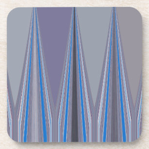 Dessous-de-verre Bleu, violet, gris Chevron Art Imprimer