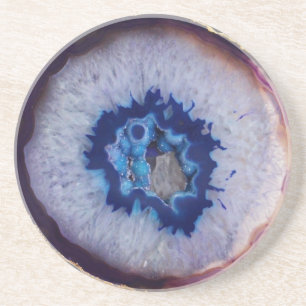 Dessous de verre bleus et blancs renversants