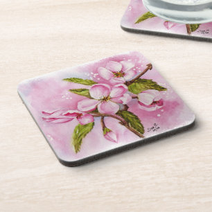 Dessous de verre BLOSSOMS POMME ROSE