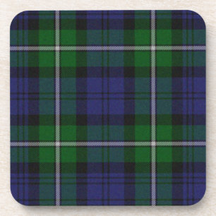 Dessous-de-verre Blue and Green Tartan Plaid Coaster