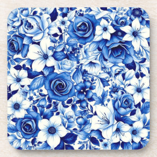 dessous de verre blue rose symphony