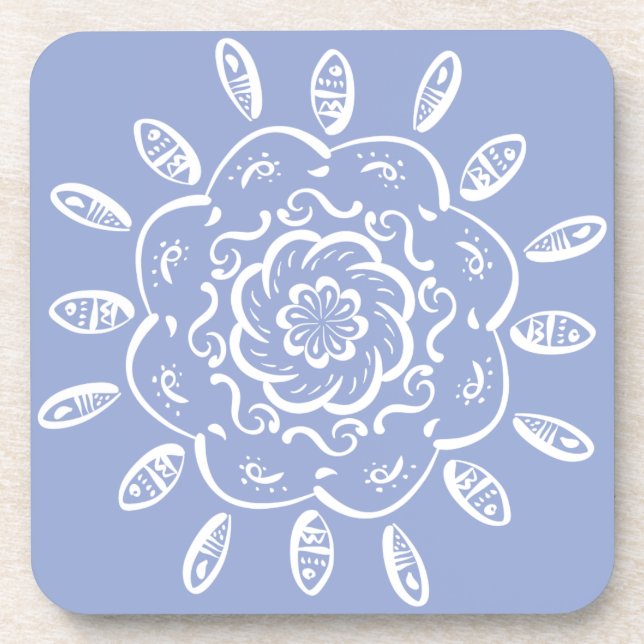 Dessous-de-verre Blueberry Mandala (Devant)