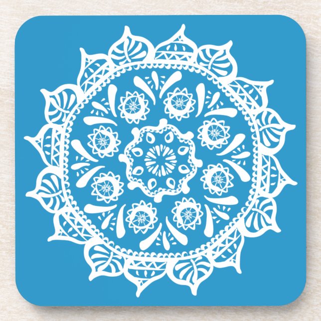 Dessous-de-verre Bluebird Mandala (Devant)