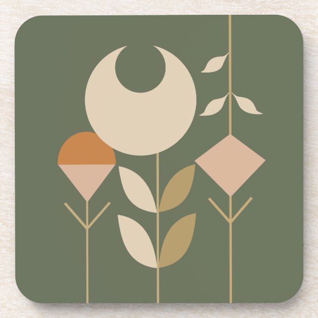 Dessous-de-verre Boho Abstrait Lily (Devant)