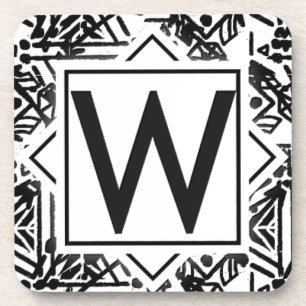 Dessous-de-verre Boho W Monogramme