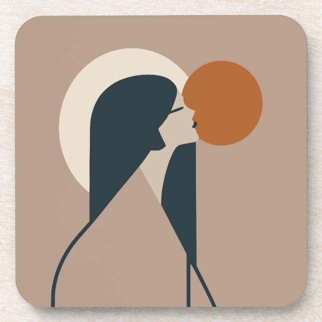 Dessous-de-verre Boho Woman Sun (Devant)