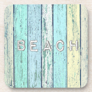 Dessous-de-verre Bois de flottage rustique de plage