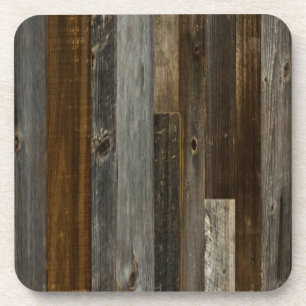 Dessous-de-verre Bois de grange Brown et gris