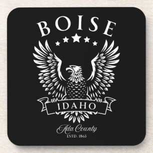 Dessous-de-verre Boise comté d'Ada Idaho aigle vintage