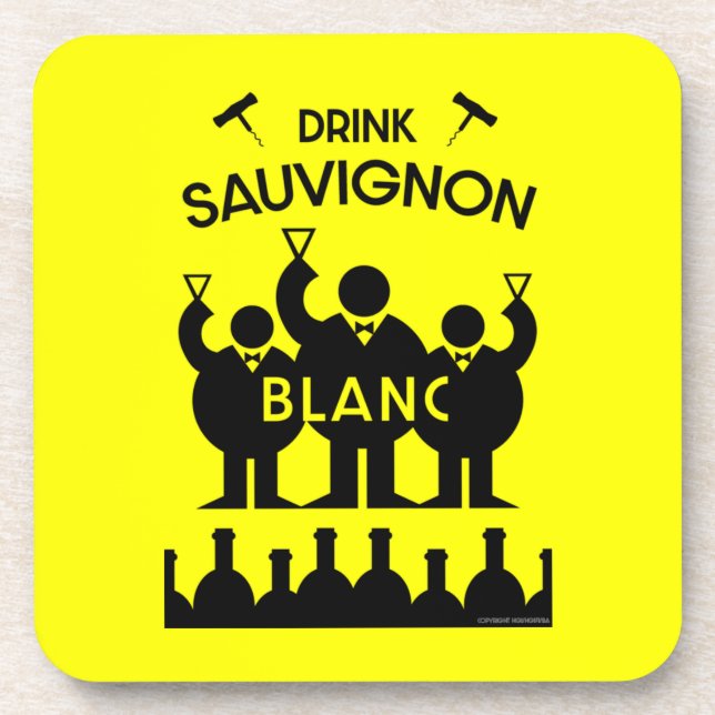 Dessous-de-verre Boisson de vin Sauvignon Blanc (Devant)