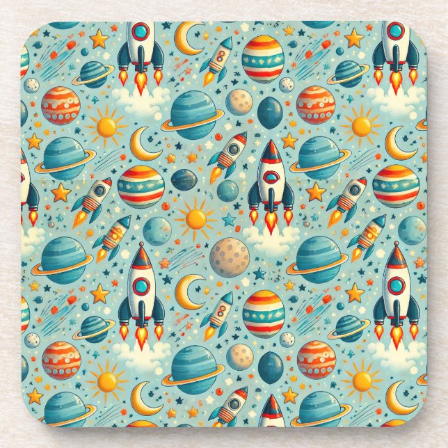 Dessous de verre Boisson Galaxie spatiale Décorati (Devant)