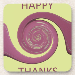 Dessous-de-verre Bon thanksgiving Texte Art Design.