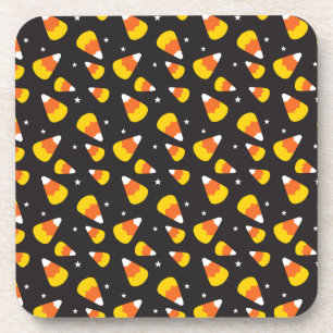 Dessous-de-verre Bonbons au maïs mignons à Halloween sur le motif