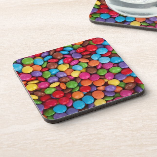 Dessous-de-verre Bonbons boutons colorés (Côté gauche)