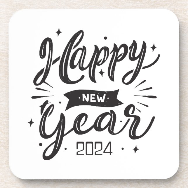 Dessous-de-verre Bonne année 2024  (Devant)