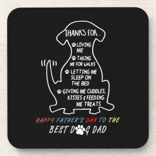 Dessous-de-verre Bonne Fête des pères Best Dog Papa