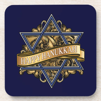 Dessous-de-verre Bonne Hanoukka Star de David