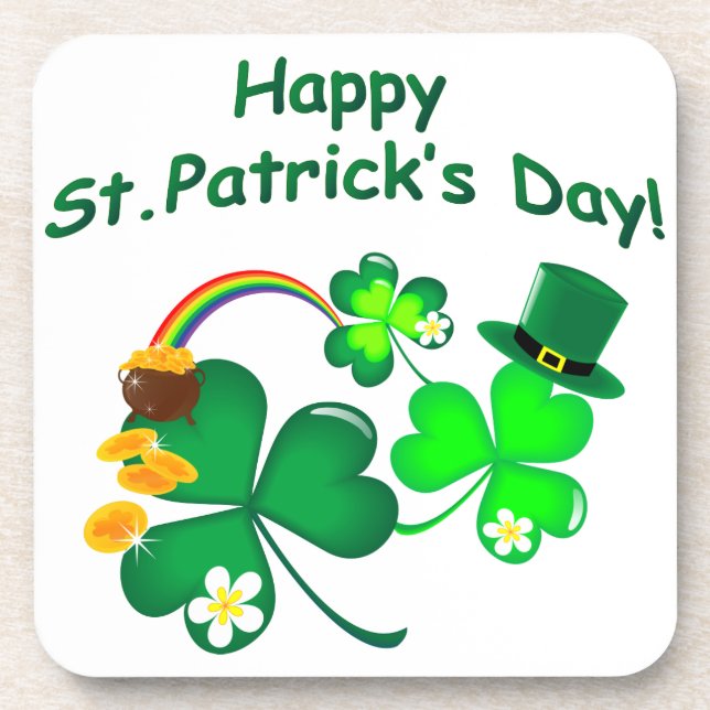 Dessous-de-verre Bonne Saint Patrick's Day (Devant)