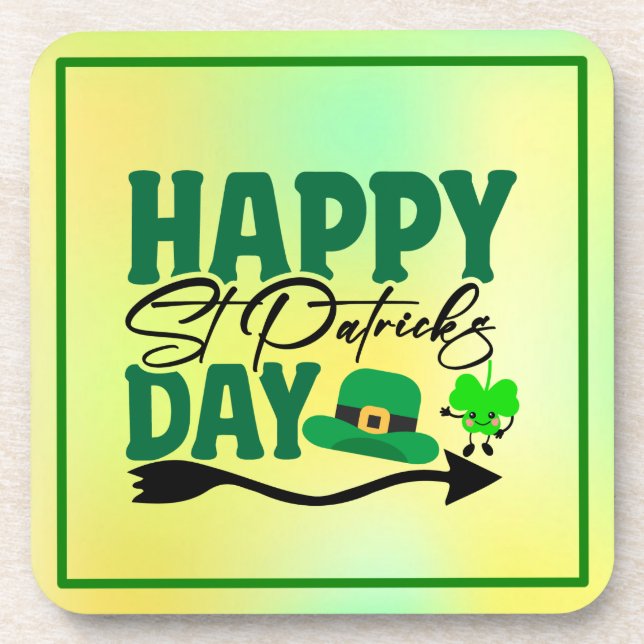 Dessous-de-verre Bonne Saint Patrick's Day-66592 (Devant)