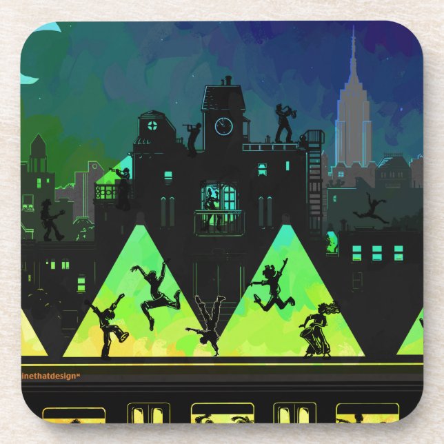 Dessous-de-verre Boogie Nights New York (Devant)