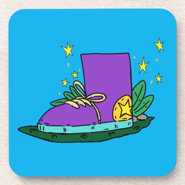 Dessous-de-verre Boot shoe, illustration  (Devant)