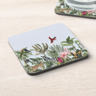 Dessous-de-verre Botanical Safari Square Coaster - Jungle Tropical
