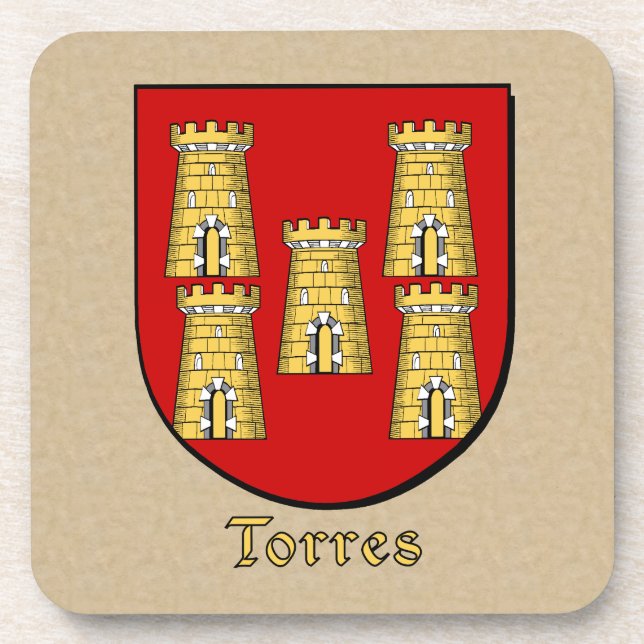 Dessous-de-verre Bouclier de famille Torres (Devant)