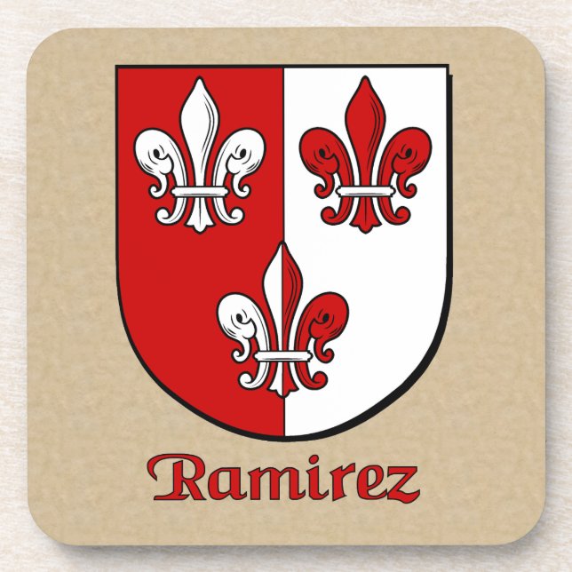 Dessous-de-verre Bouclier familial de Ramirez (Devant)
