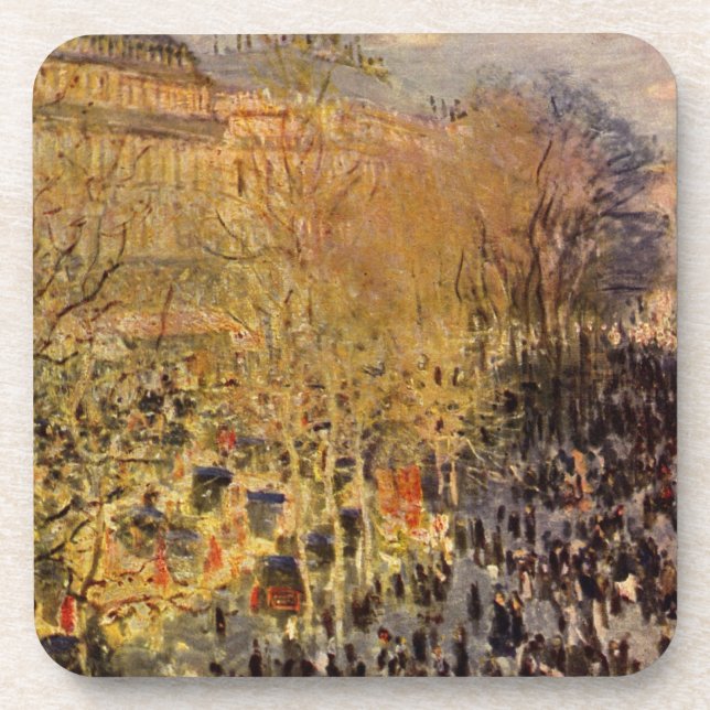 Dessous-de-verre Boulevard des Capucines par Claude Monet, Beaux-ar (Devant)
