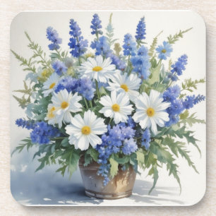 Dessous-de-verre Bouquet de fleurs Elégante aquarelle