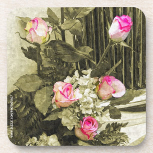Dessous-de-verre Bouquet de mariage vintage